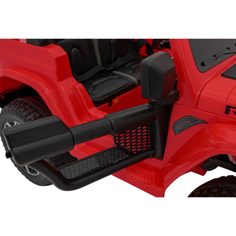 Elektromobilis Jeep Wrangler Rubicon, Red-Elektromobiliai vaikams, Visureigiai-e-vaikas