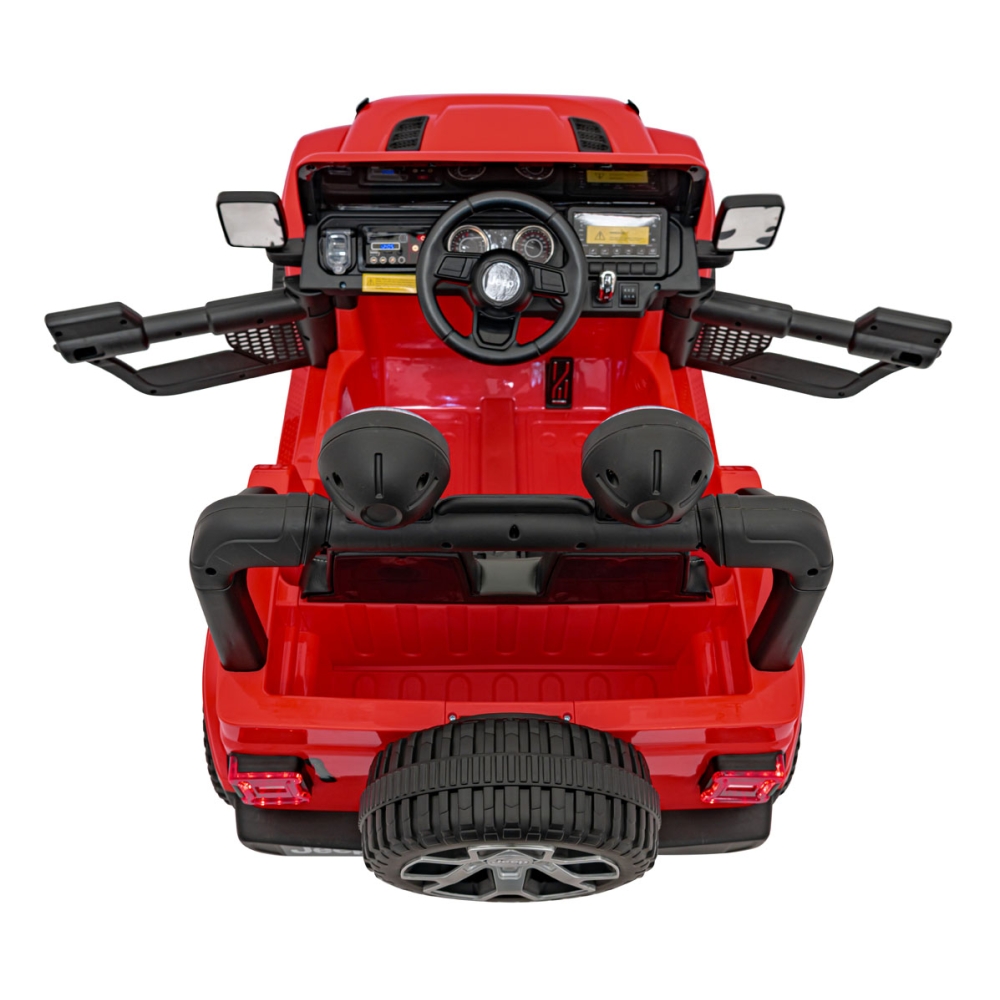 Elektromobilis Jeep Wrangler Rubicon, Red-Elektromobiliai vaikams, Visureigiai-e-vaikas
