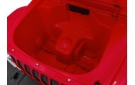 Jeep Wrangler Rubicon na akumulator dla dzieci Czerwony + Pilot + Radio MP3 LED + Koła EVA