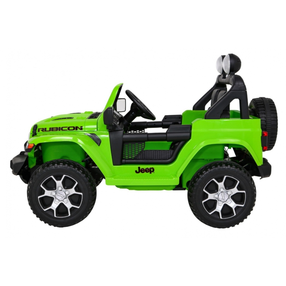 Elektromobilis Jeep Wrangler Rubicon, Green-Elektromobiliai vaikams, Visureigiai-e-vaikas