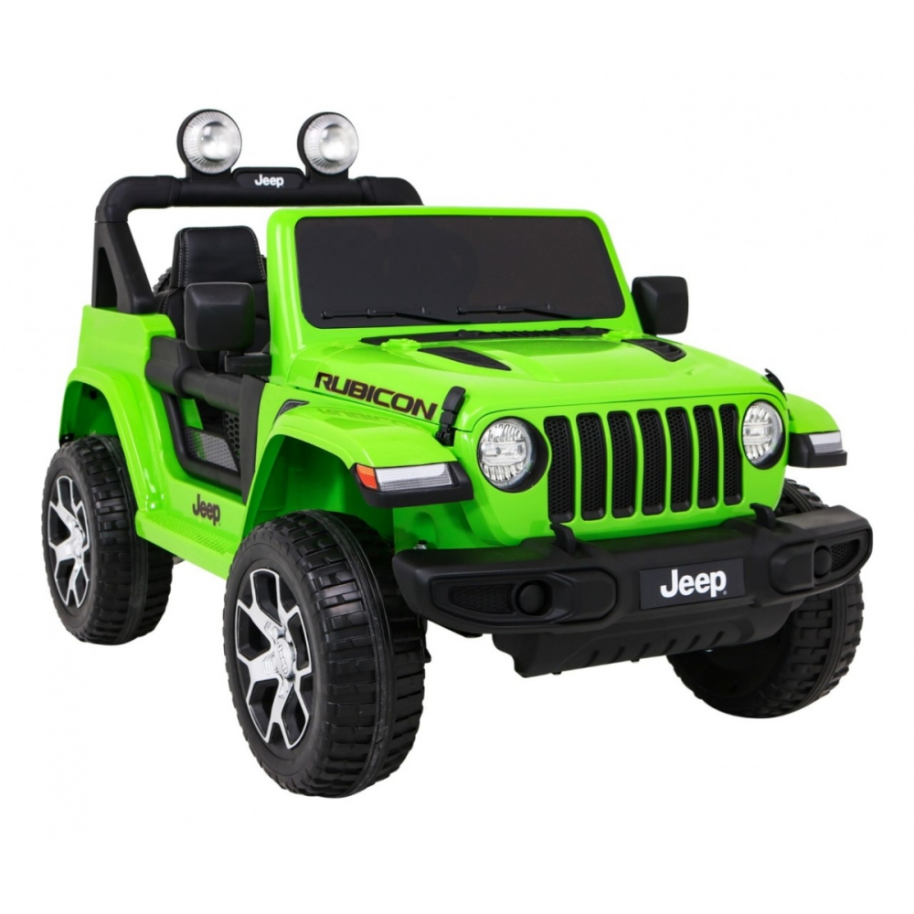 Elektromobilis Jeep Wrangler Rubicon, Green-Elektromobiliai vaikams, Visureigiai-e-vaikas