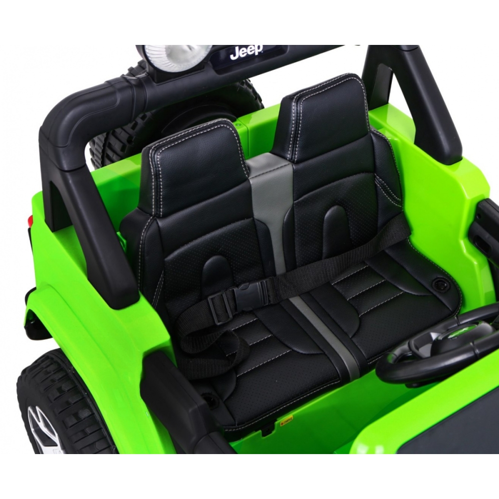 Elektromobilis Jeep Wrangler Rubicon, Green-Elektromobiliai vaikams, Visureigiai-e-vaikas
