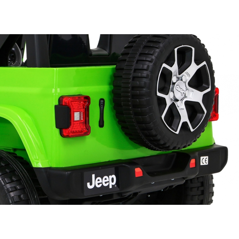 Elektromobilis Jeep Wrangler Rubicon, Green-Elektromobiliai vaikams, Visureigiai-e-vaikas