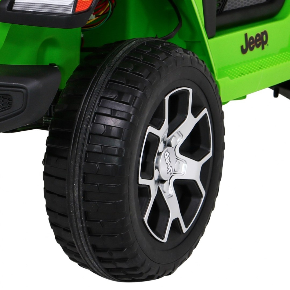 Elektromobilis Jeep Wrangler Rubicon, Green-Elektromobiliai vaikams, Visureigiai-e-vaikas