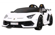 Lamborghini SVJ DRIFT dla 2 dzieci Biały + Funkcja driftu + Pilot