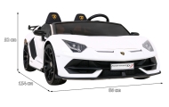 Dvivietis elektromobilis Lamborghini SVJ DRIFT, White