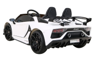 Lamborghini SVJ DRIFT dla 2 dzieci Biały + Funkcja driftu + Pilot