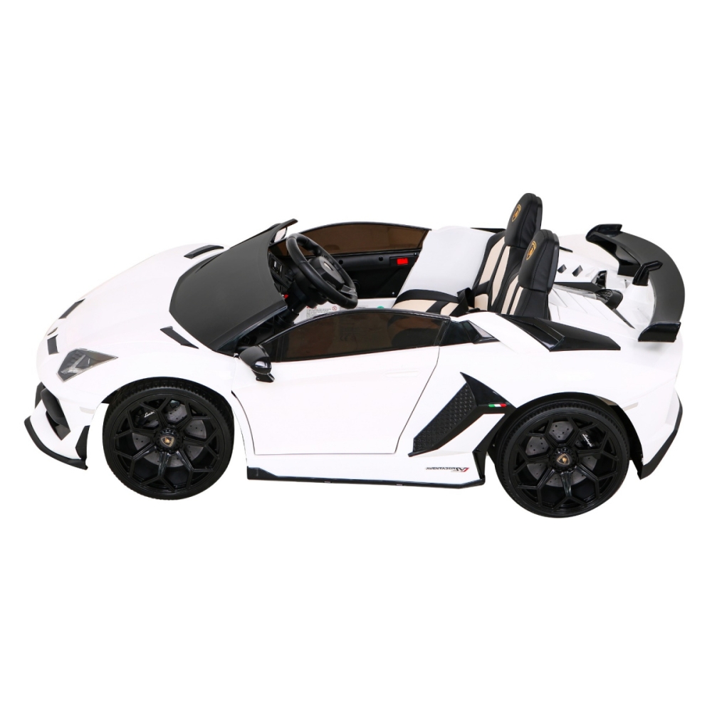 Lamborghini SVJ DRIFT dla 2 dzieci Biały + Funkcja driftu + Pilot