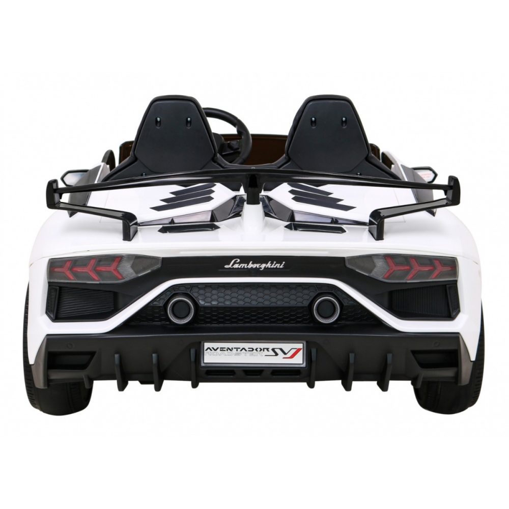 Lamborghini SVJ DRIFT dla 2 dzieci Biały + Funkcja driftu + Pilot