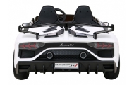 Lamborghini SVJ DRIFT dla 2 dzieci Biały + Funkcja driftu + Pilot