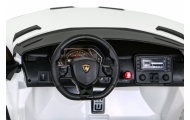 Lamborghini SVJ DRIFT dla 2 dzieci Biały + Funkcja driftu + Pilot