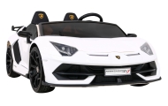 Lamborghini SVJ DRIFT dla 2 dzieci Biały + Funkcja driftu + Pilot