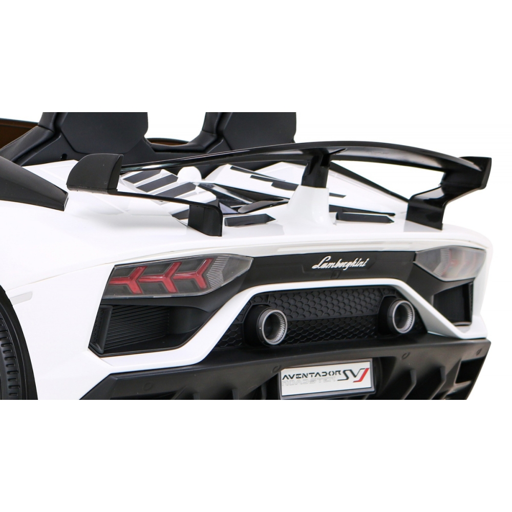 Lamborghini SVJ DRIFT dla 2 dzieci Biały + Funkcja driftu + Pilot