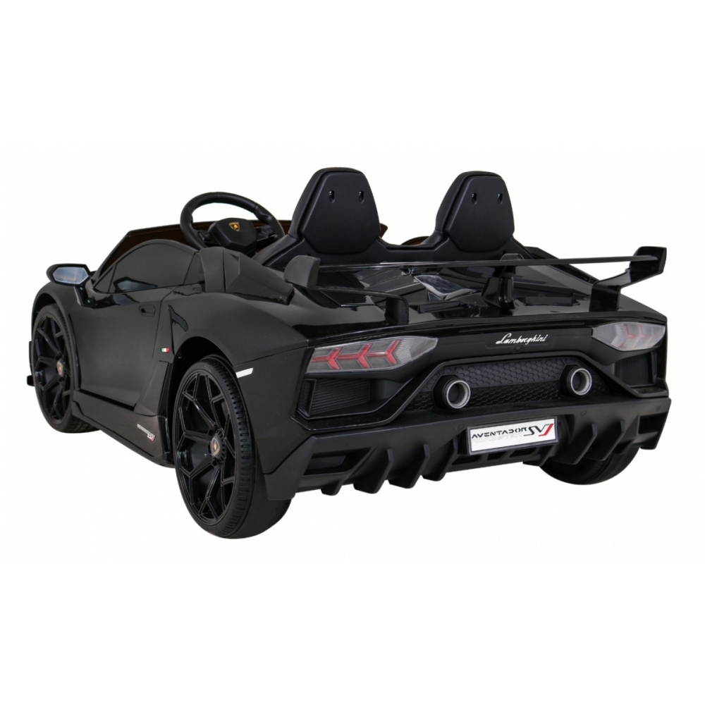 Dvivietis elektromobilis Lamborghini SVJ DRIFT, Black-Elektromobiliai vaikams, Mašinos-e-vaikas