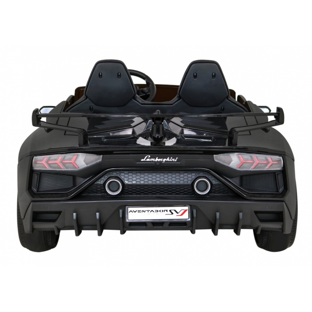 Dvivietis elektromobilis Lamborghini SVJ DRIFT, Black-Elektromobiliai vaikams, Mašinos-e-vaikas