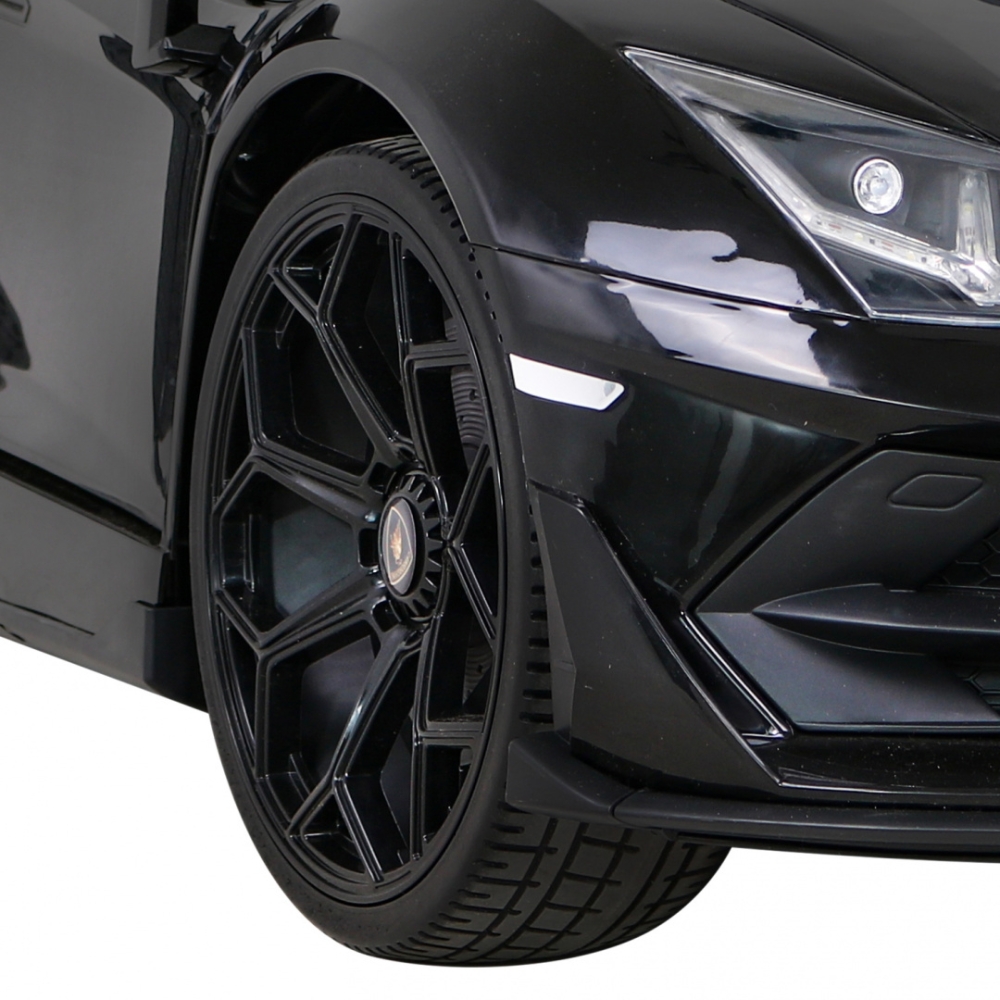 Dvivietis elektromobilis Lamborghini SVJ DRIFT, Black-Elektromobiliai vaikams, Mašinos-e-vaikas