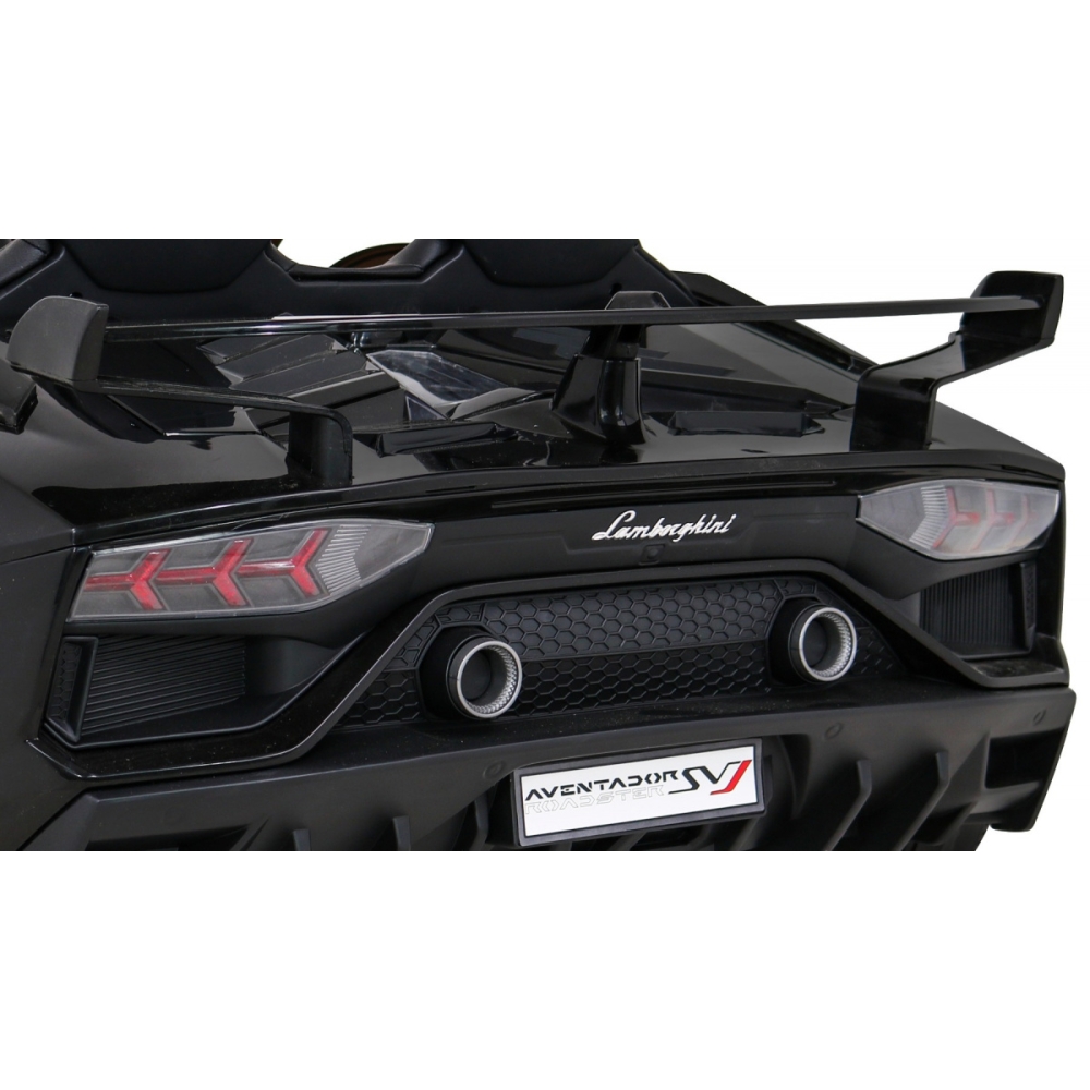 Dvivietis elektromobilis Lamborghini SVJ DRIFT, Black-Elektromobiliai vaikams, Mašinos-e-vaikas