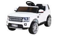 Elektromobilis Land Rover Discovery, baltas-Elektromobiliai vaikams, Visureigiai-e-vaikas