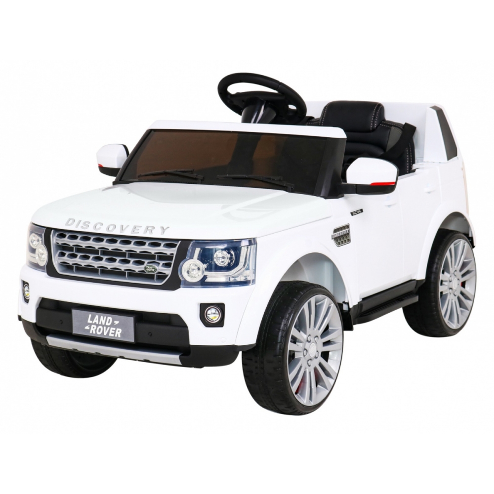 Elektromobilis Land Rover Discovery, baltas-Elektromobiliai vaikams, Visureigiai-e-vaikas
