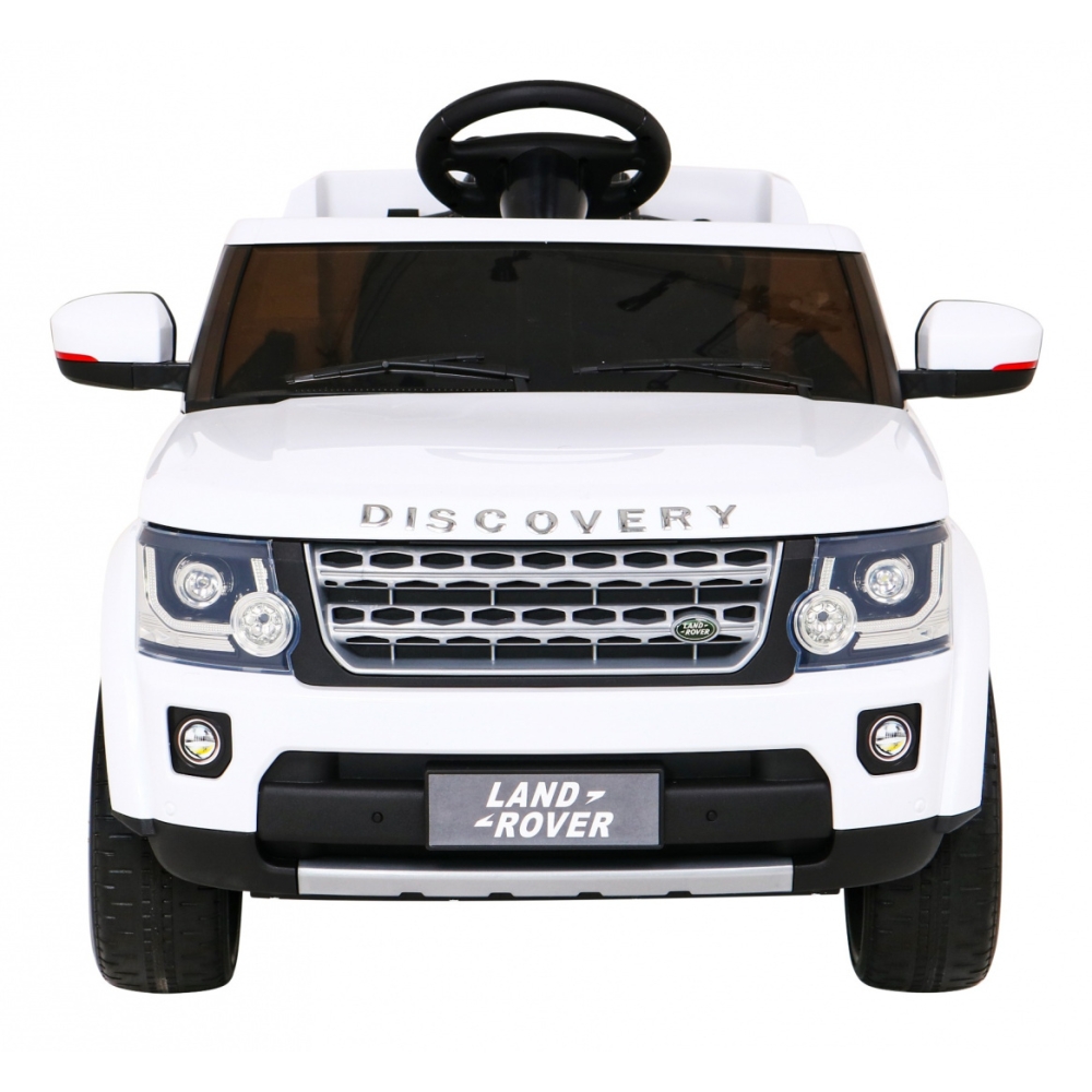 Elektromobilis Land Rover Discovery, baltas-Elektromobiliai vaikams, Visureigiai-e-vaikas