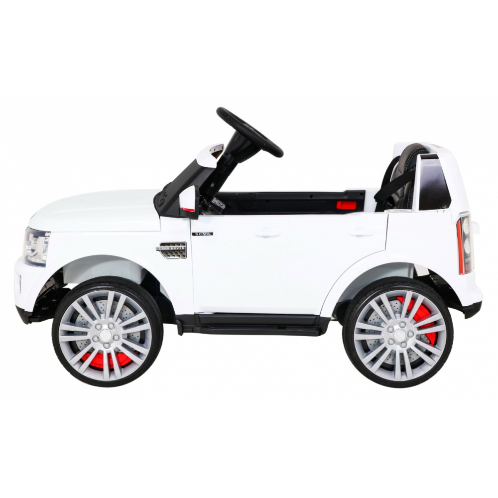 Elektromobilis Land Rover Discovery, baltas-Elektromobiliai vaikams, Visureigiai-e-vaikas