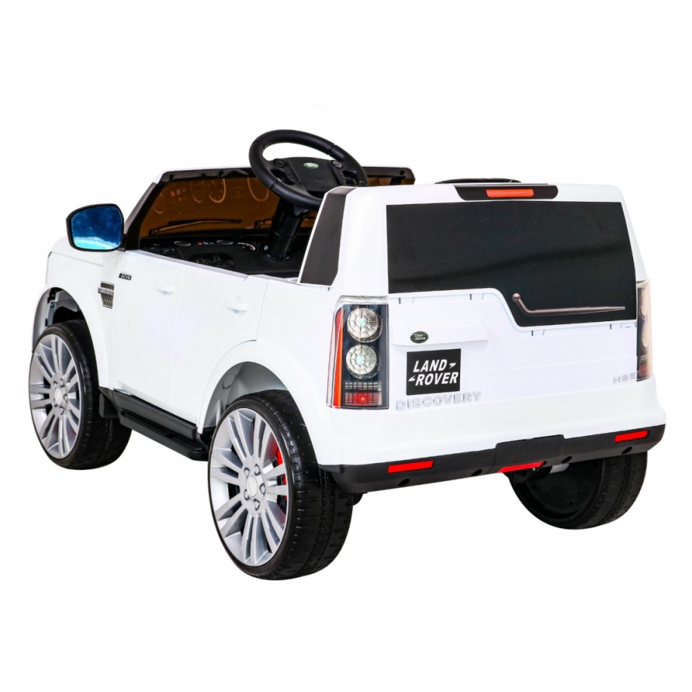 Elektromobilis Land Rover Discovery, baltas-Elektromobiliai vaikams, Visureigiai-e-vaikas