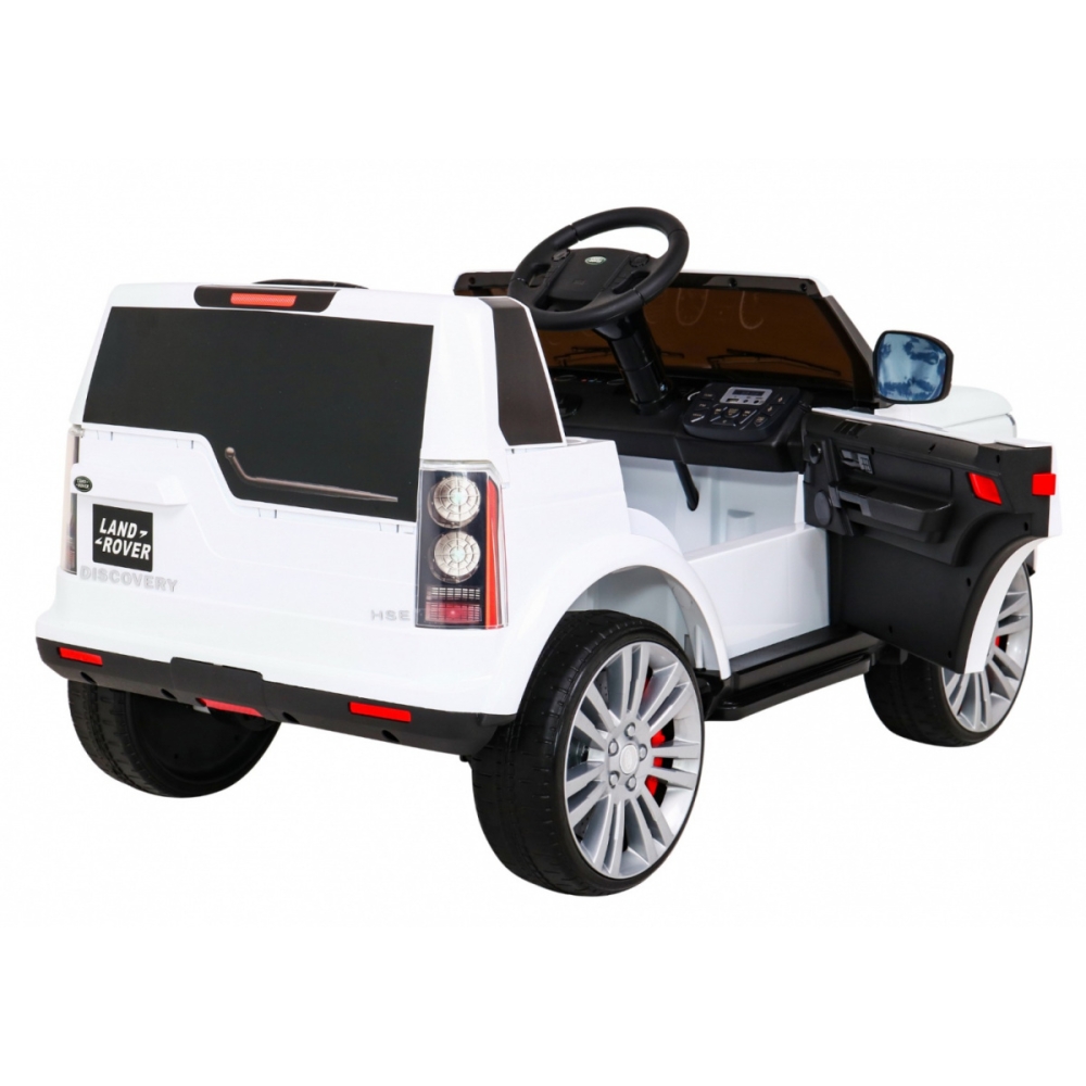 Elektromobilis Land Rover Discovery, baltas-Elektromobiliai vaikams, Visureigiai-e-vaikas