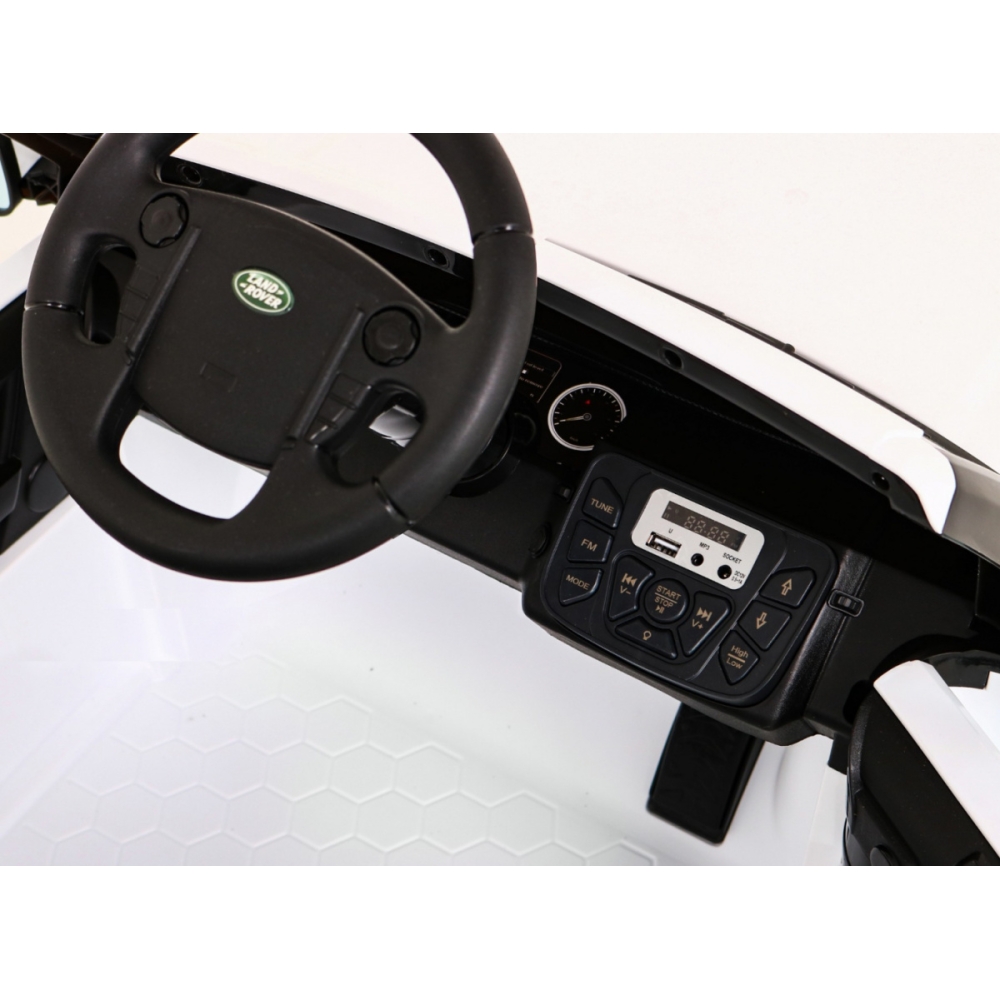 Elektromobilis Land Rover Discovery, baltas-Elektromobiliai vaikams, Visureigiai-e-vaikas