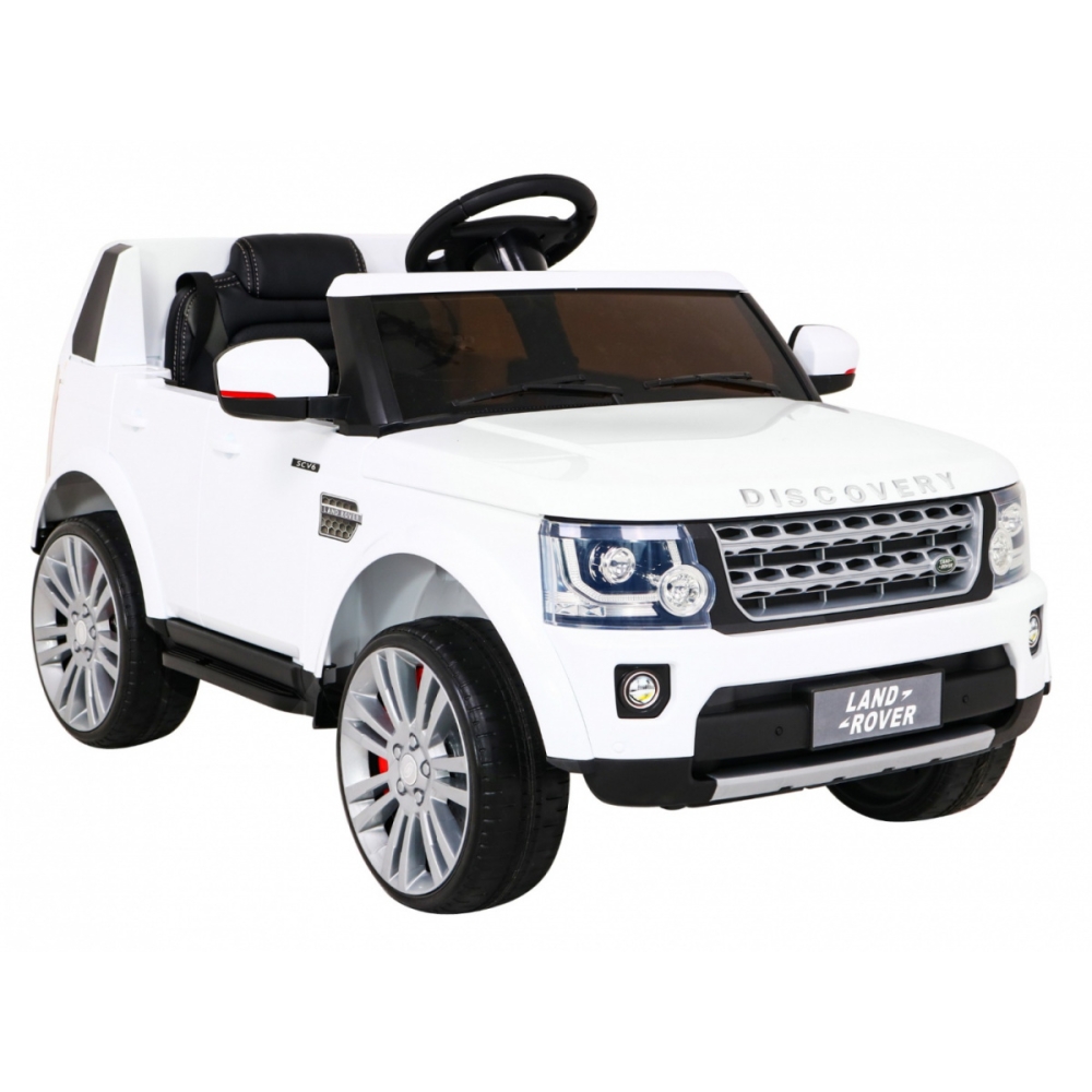 Elektromobilis Land Rover Discovery, baltas-Elektromobiliai vaikams, Visureigiai-e-vaikas