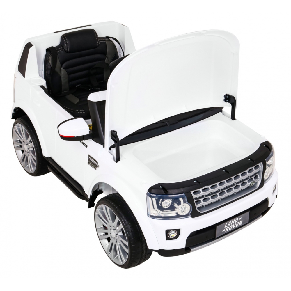 Elektromobilis Land Rover Discovery, baltas-Elektromobiliai vaikams, Visureigiai-e-vaikas