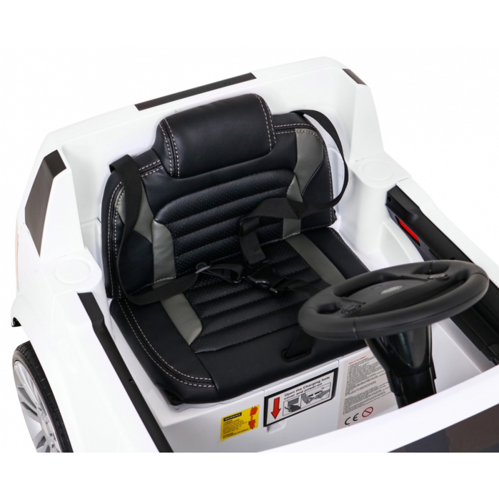 Elektromobilis Land Rover Discovery, baltas-Elektromobiliai vaikams, Visureigiai-e-vaikas
