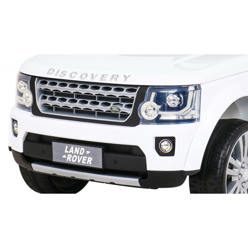 Elektromobilis Land Rover Discovery, baltas-Elektromobiliai vaikams, Visureigiai-e-vaikas
