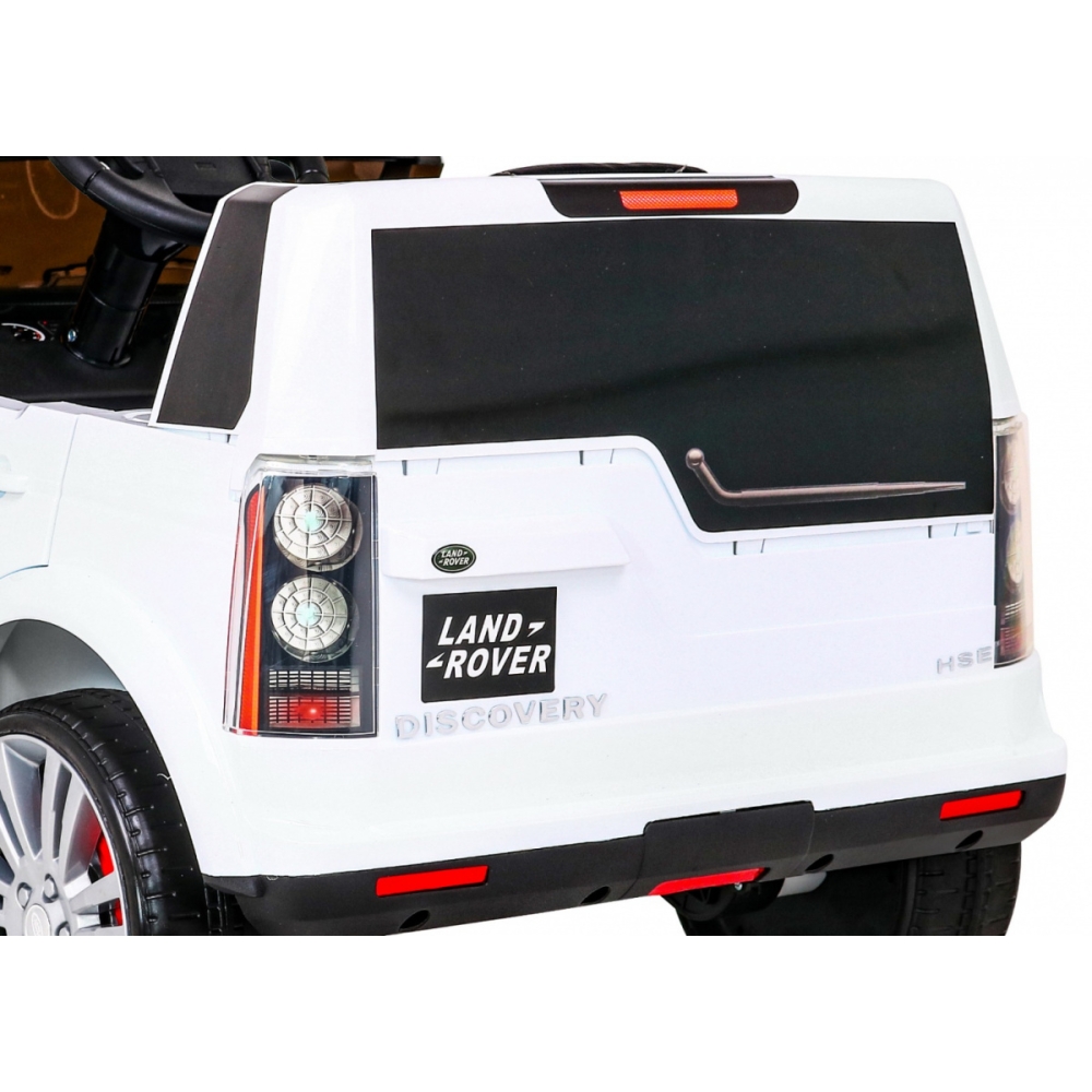 Elektromobilis Land Rover Discovery, baltas-Elektromobiliai vaikams, Visureigiai-e-vaikas
