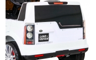 Land Rover Discovery Autko elektryczne dla dzieci Biały + Pilot + Koła EVA + Wolny Start + Radio MP3