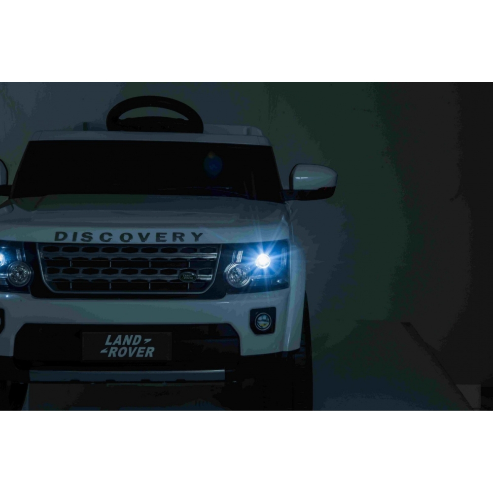 Elektromobilis Land Rover Discovery, baltas-Elektromobiliai vaikams, Visureigiai-e-vaikas