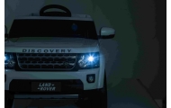 Land Rover Discovery Autko elektryczne dla dzieci Biały + Pilot + Koła EVA + Wolny Start + Radio MP3