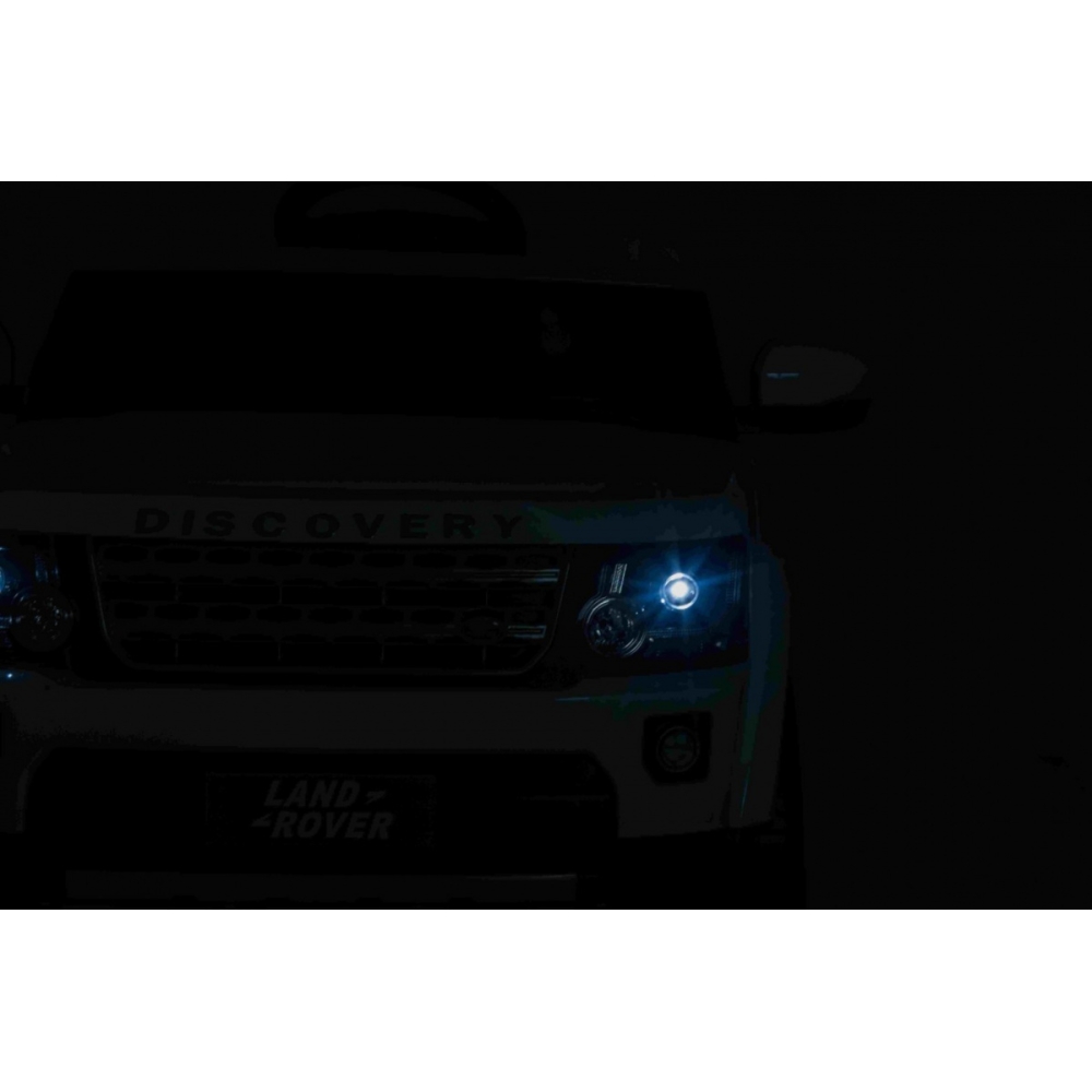 Elektromobilis Land Rover Discovery, baltas-Elektromobiliai vaikams, Visureigiai-e-vaikas