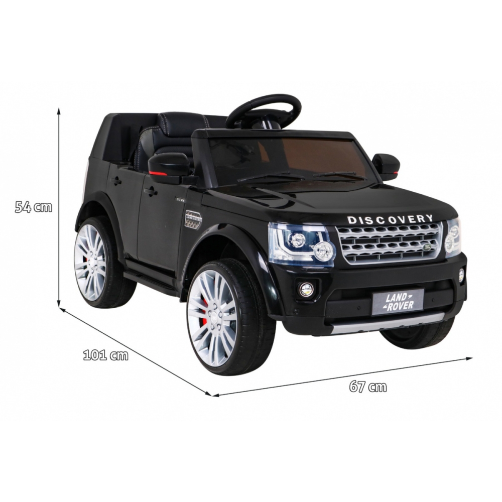 Elektromobilis Land Rover Discovery, juodas-Elektromobiliai vaikams, Visureigiai-e-vaikas