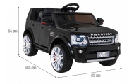 Elektromobilis Land Rover Discovery, juodas-Elektromobiliai vaikams, Visureigiai-e-vaikas