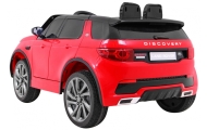 Land Rover Discovery dla dzieci Czerwony + Pilot + 5-pkt pasy + Regulacja siedzenia + EVA + MP3 LED