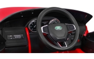 Land Rover Discovery dla dzieci Czerwony + Pilot + 5-pkt pasy + Regulacja siedzenia + EVA + MP3 LED