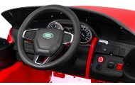 Land Rover Discovery dla dzieci Czerwony + Pilot + 5-pkt pasy + Regulacja siedzenia + EVA + MP3 LED
