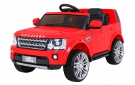 Elektromobilis Land Rover Discovery, raudonas-Elektromobiliai vaikams, Visureigiai-e-vaikas