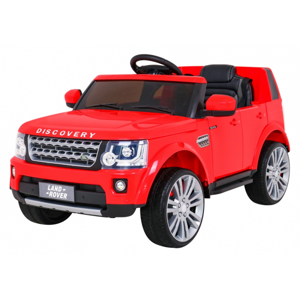Elektromobilis Land Rover Discovery, raudonas-Elektromobiliai vaikams, Visureigiai-e-vaikas