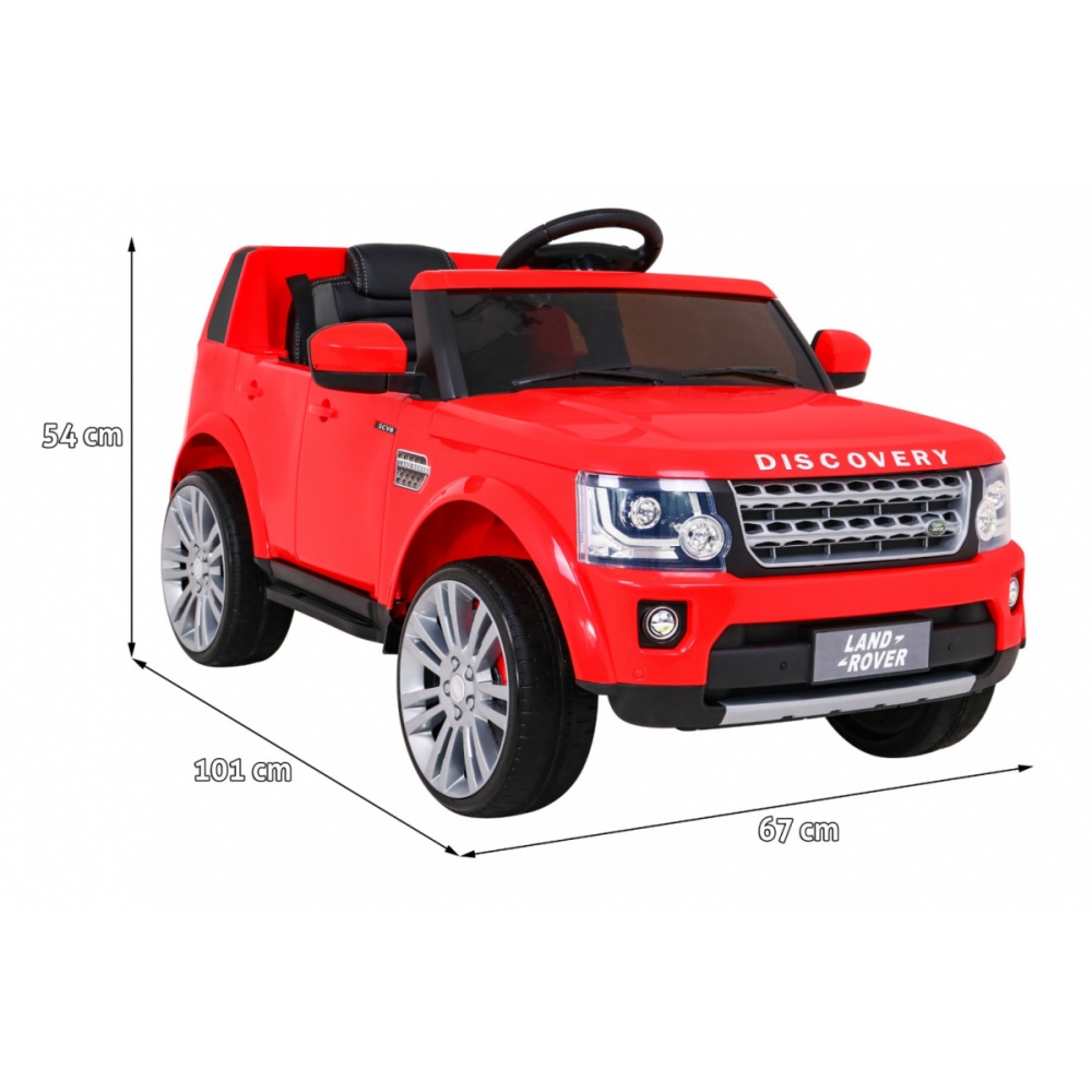 Elektromobilis Land Rover Discovery, raudonas-Elektromobiliai vaikams, Visureigiai-e-vaikas