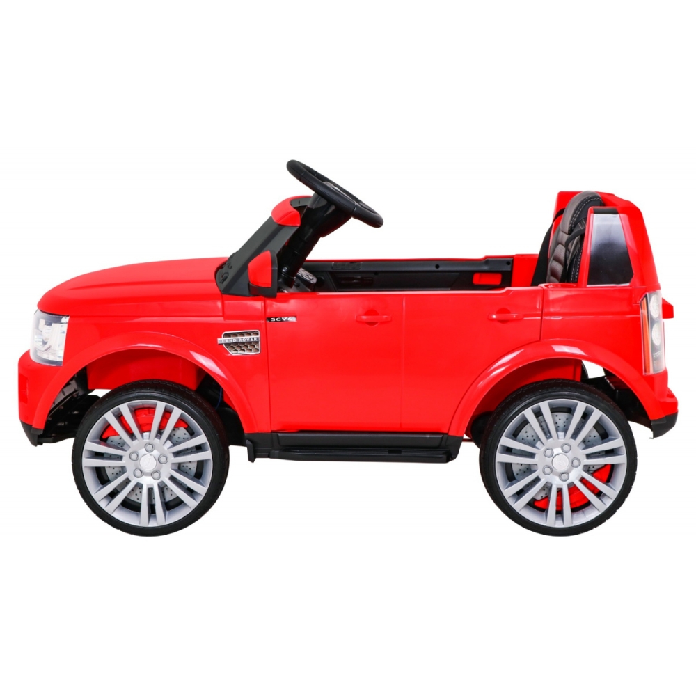 Elektromobilis Land Rover Discovery, raudonas-Elektromobiliai vaikams, Visureigiai-e-vaikas
