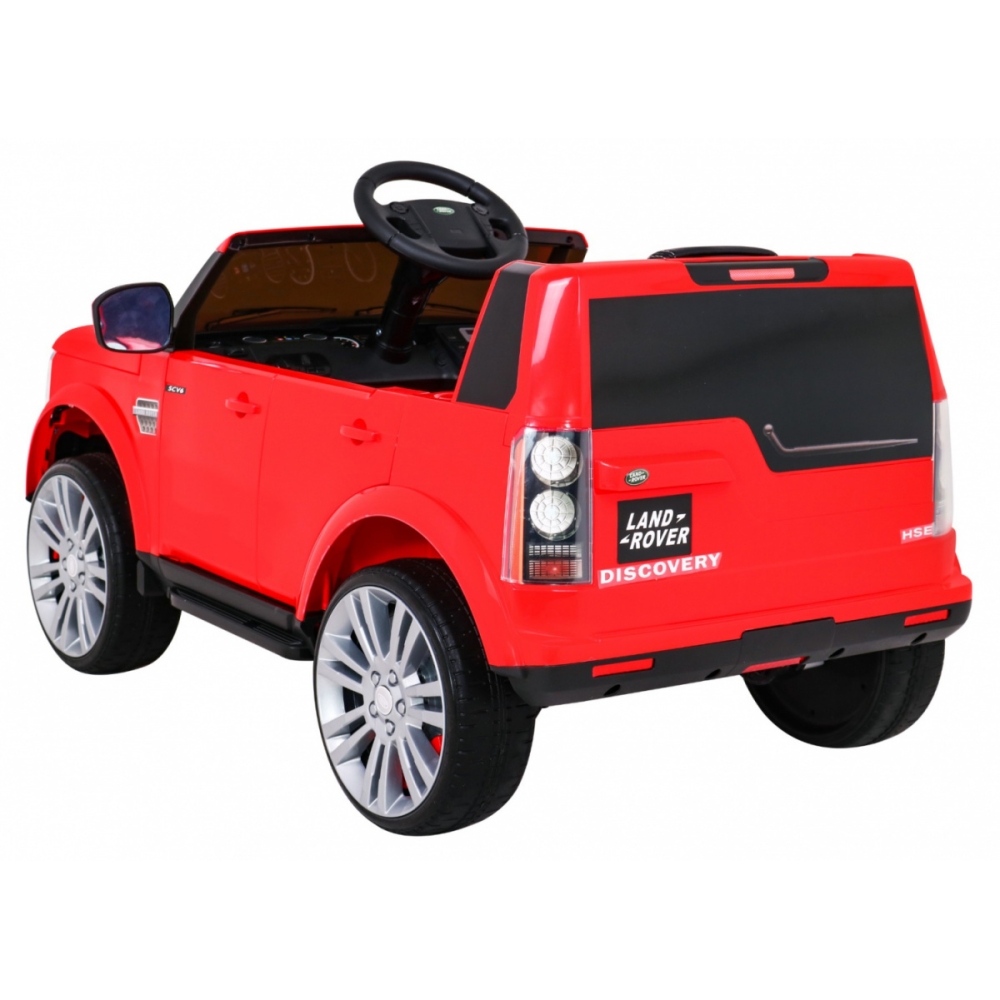Elektromobilis Land Rover Discovery, raudonas-Elektromobiliai vaikams, Visureigiai-e-vaikas