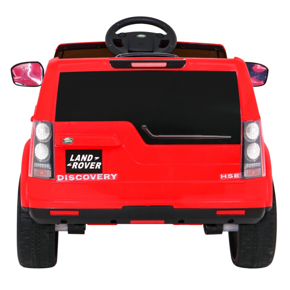 Elektromobilis Land Rover Discovery, raudonas-Elektromobiliai vaikams, Visureigiai-e-vaikas