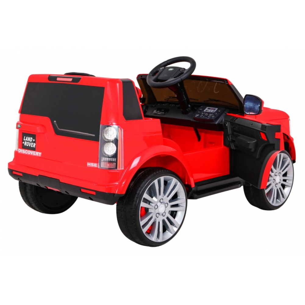 Elektromobilis Land Rover Discovery, raudonas-Elektromobiliai vaikams, Visureigiai-e-vaikas