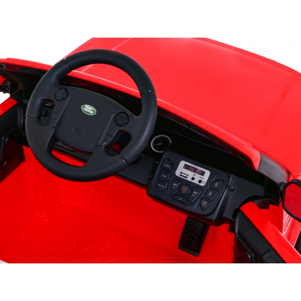 Elektromobilis Land Rover Discovery, raudonas-Elektromobiliai vaikams, Visureigiai-e-vaikas